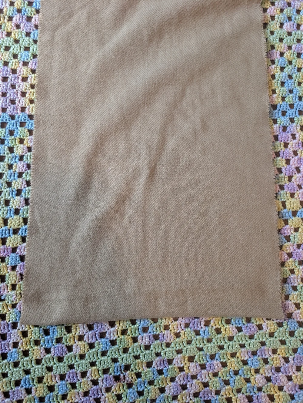 Camel Fringe Knit Scarf - Solid Camel Brown 100% Viscose‎
